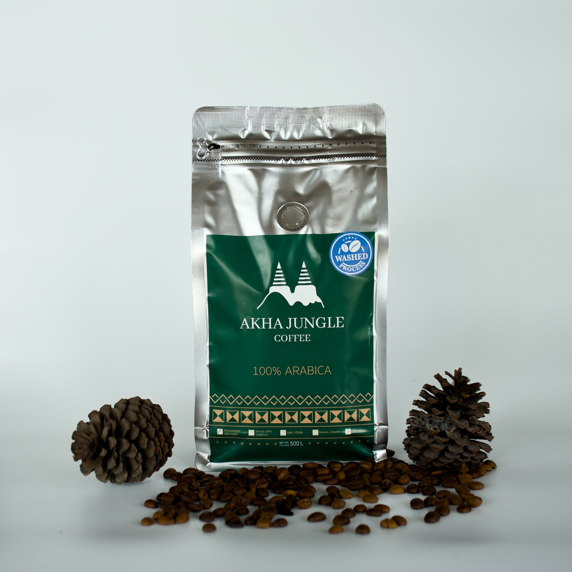 เมล็ดกาแฟคั่วอ่อน 500 กรัม